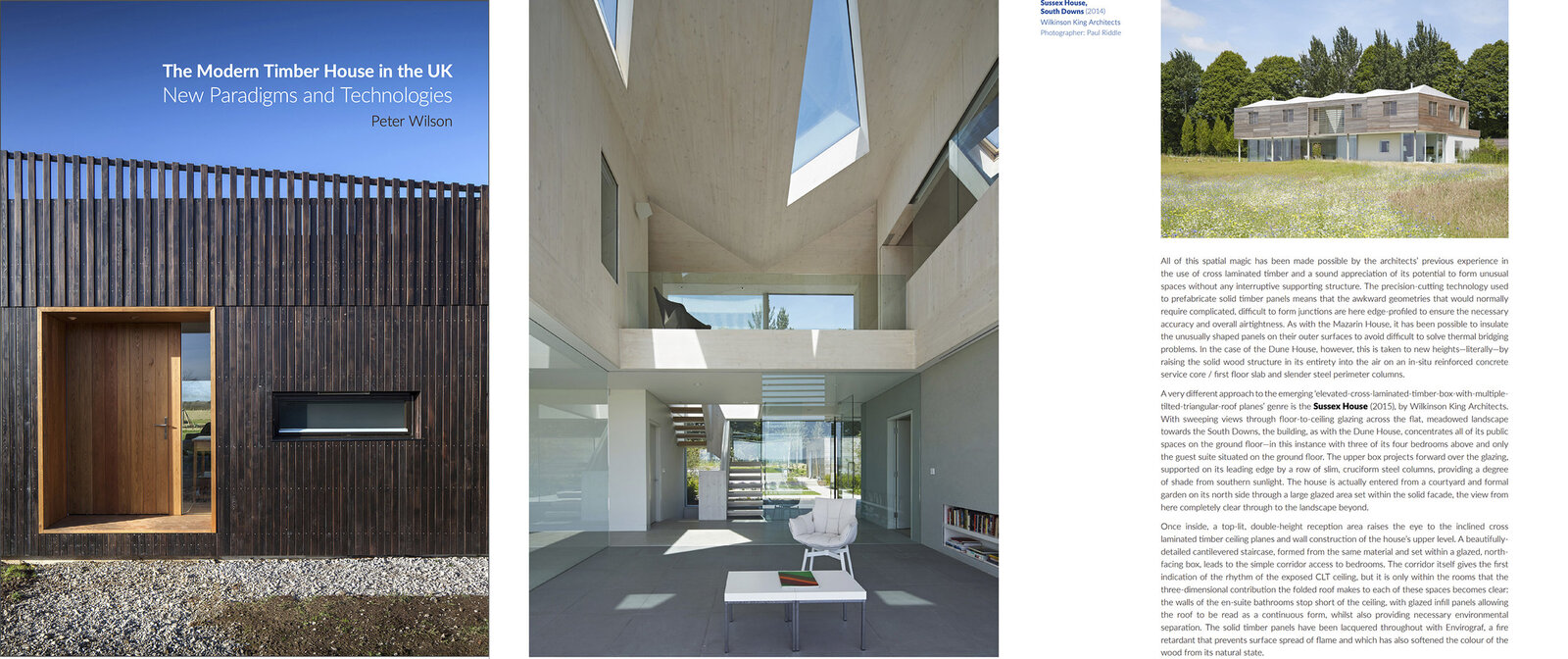 Sussex House featured in The Modern Timber House in the UK: New Paradigms and Technologies