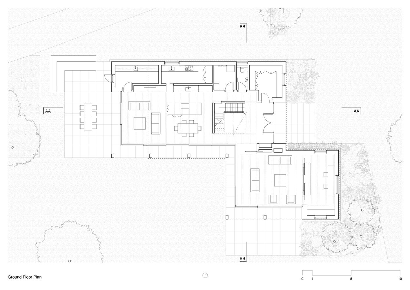 Field House ground floor plan